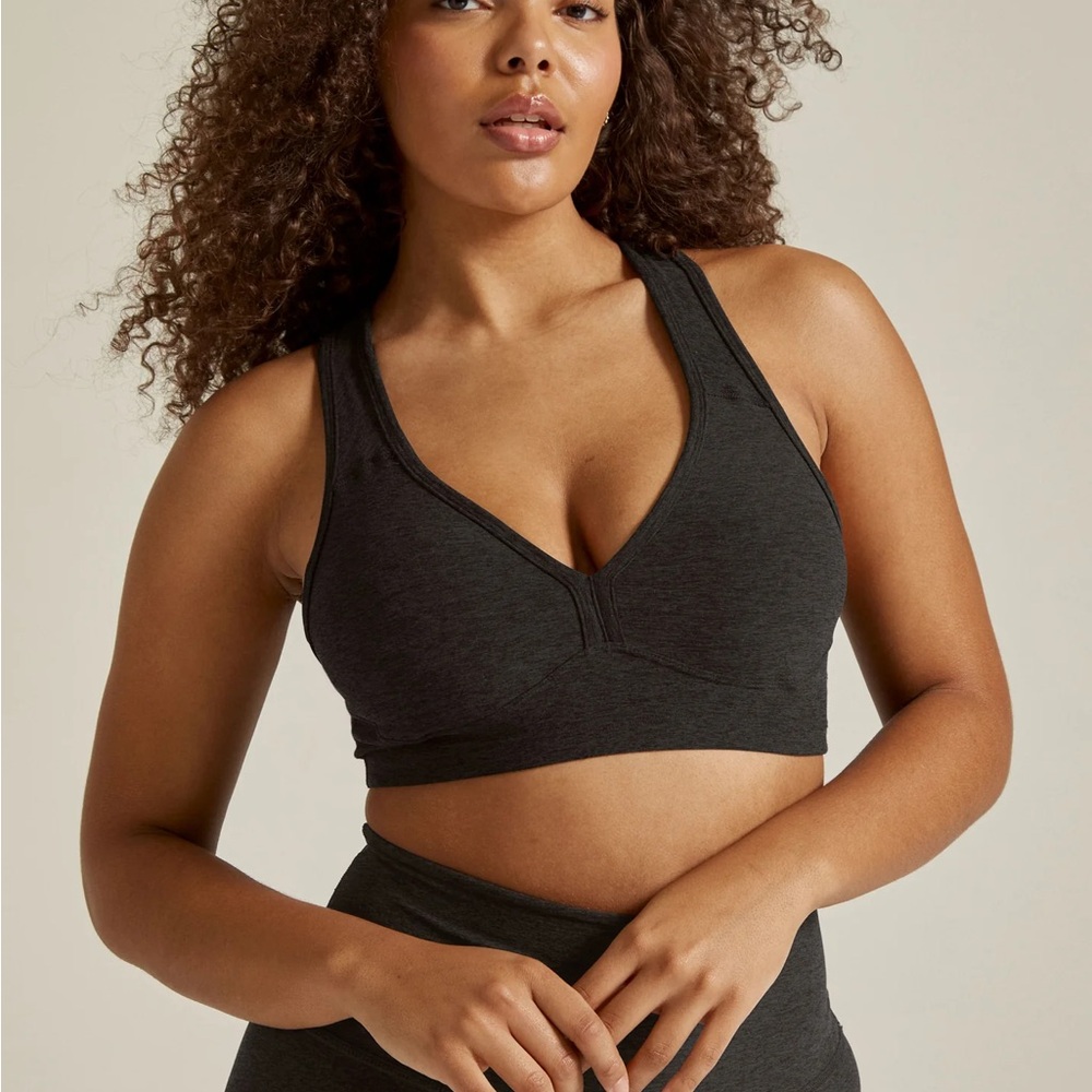 Beyond Yoga Charcoal Sports Bra
